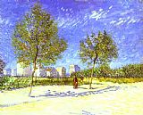 Vincent van Gogh On the Outskirts of Paris painting